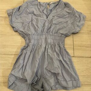 Mustard Seed Blue Romper Small